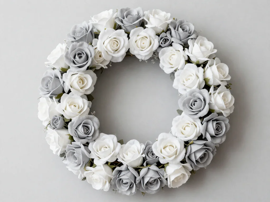 Rosette Wreath from Coffee Filters and Sheet Music 10 Rosette Wreath from Coffee Filters and Sheet Music