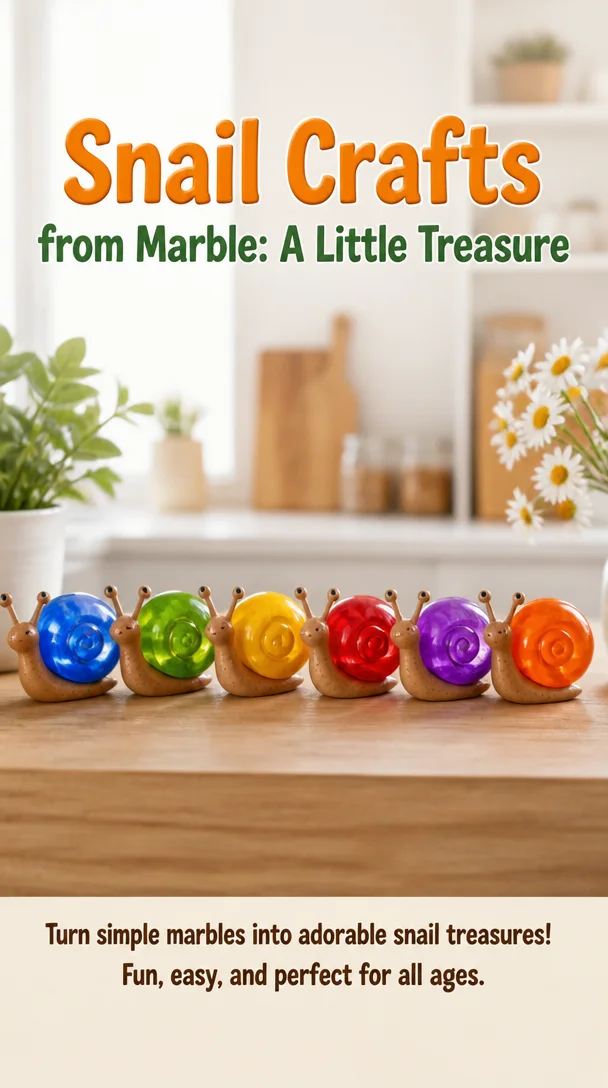 Snail Crafts from Marble: A Little Treasure 8 Snail Crafts from Marble: A Little Treasure