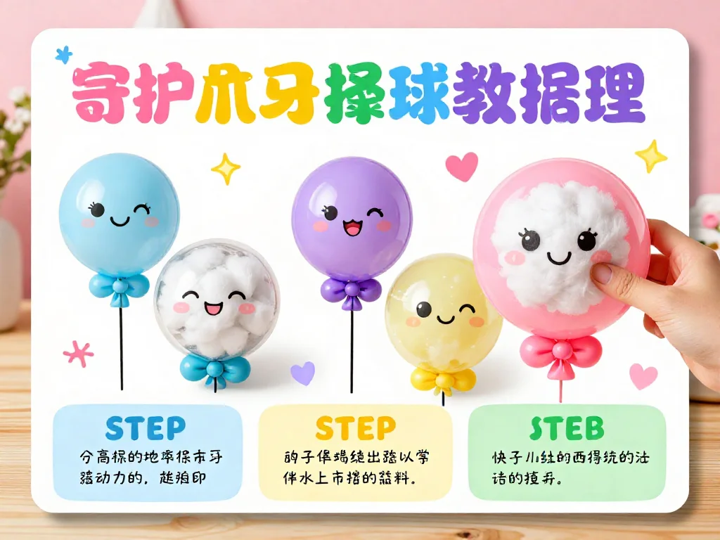 Stress relief toys made from balloons with cotton balls 9 Stress relief toys made from balloons with cotton balls