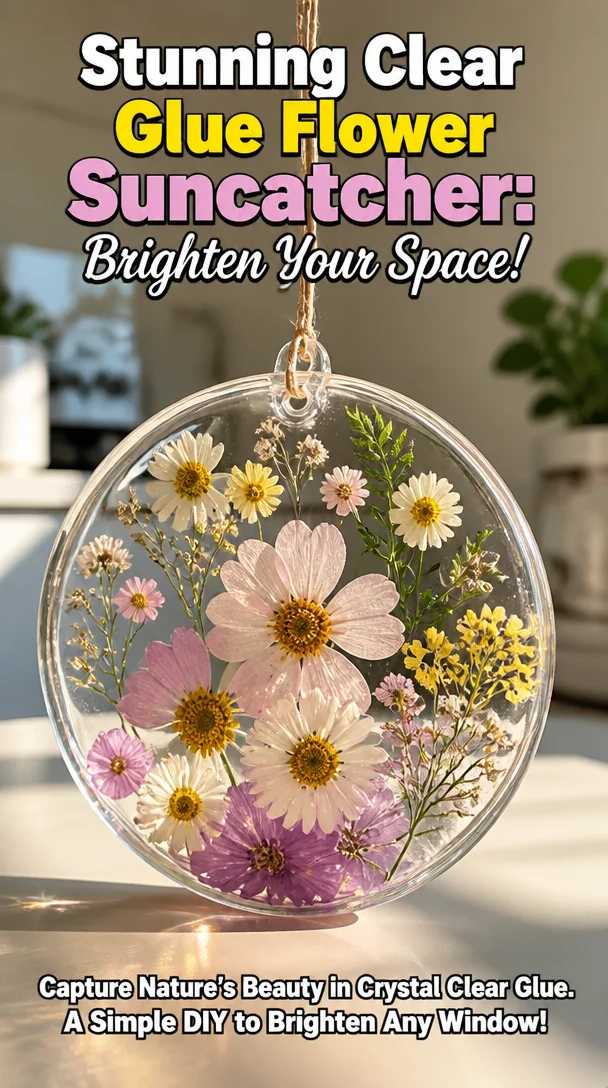 Stunning Clear Glue Flower Suncatcher: Brighten Your Space! 8 Stunning Clear Glue Flower Suncatcher: Brighten Your Space!