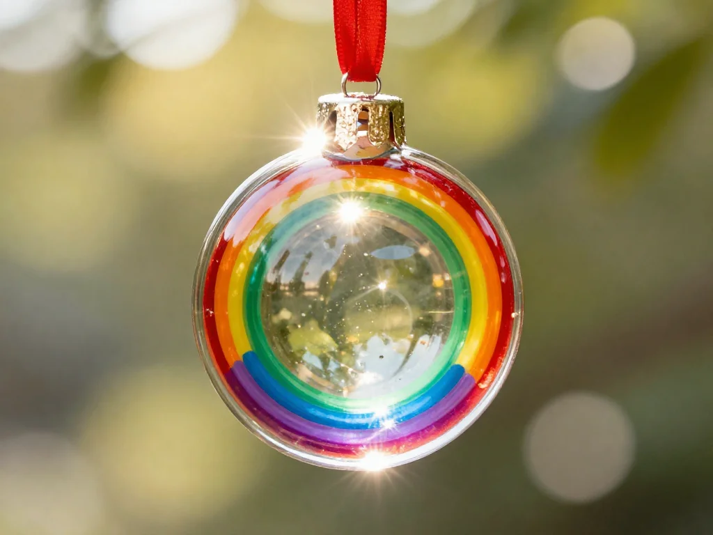 Swirl glue suncatcher ornament sparkles with colorful translucent swirls that catch the light beautifully. 9 Swirl glue suncatcher ornament sparkles with colorful translucent swirls that catch the light beautifully.