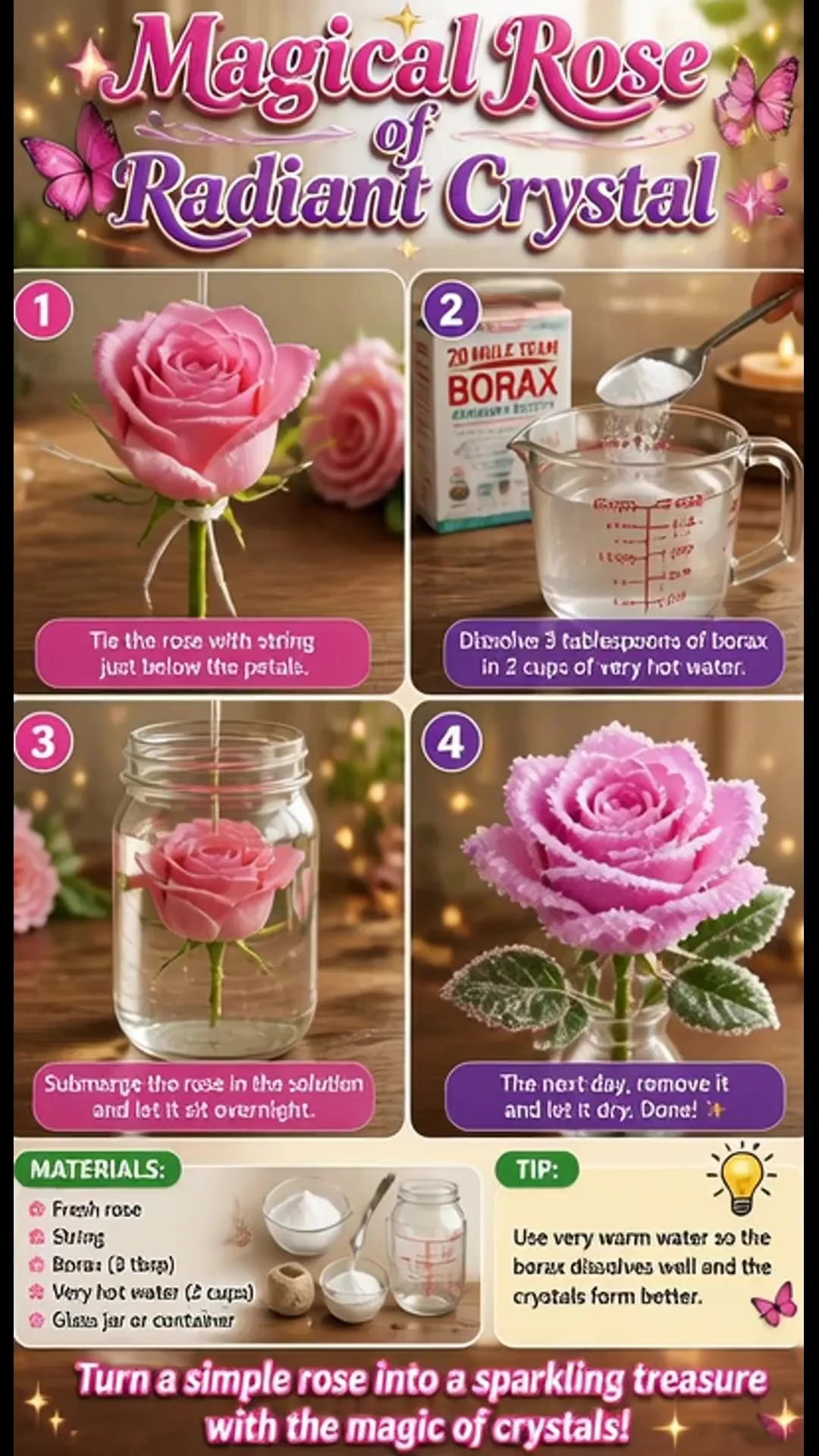 The Magical Rose Made of Radiant Crystal 12 The Magical Rose Made of Radiant Crystal