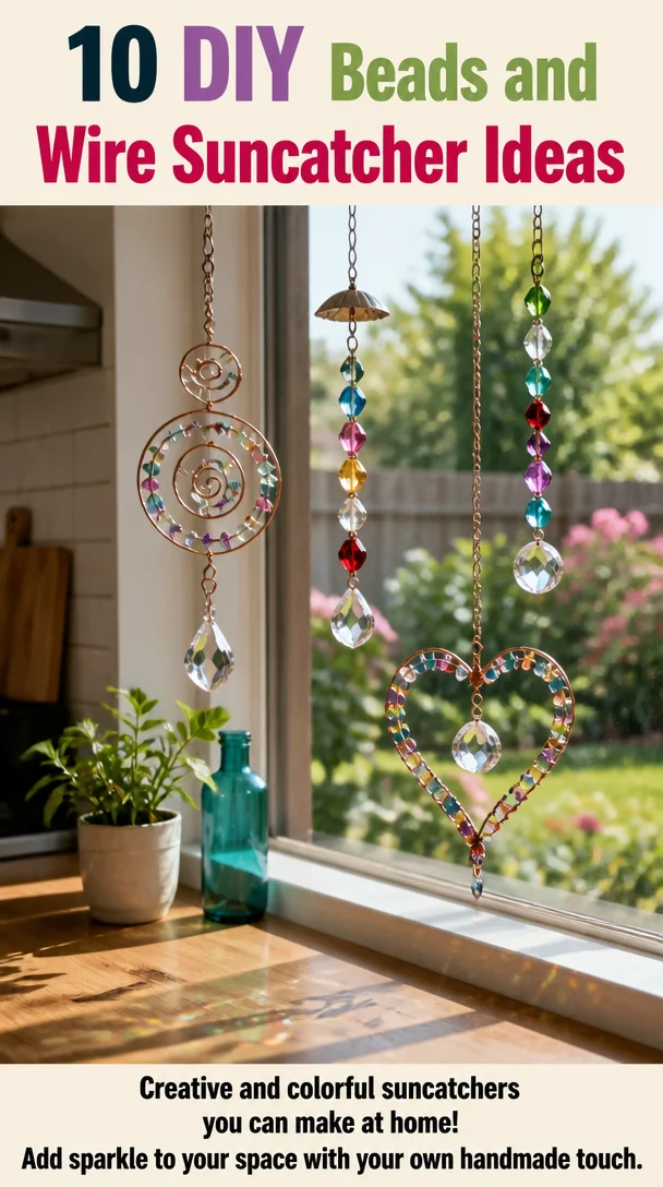 10 DIY Beads and Wire Suncatcher Ideas 8 10 DIY Beads and Wire Suncatcher Ideas