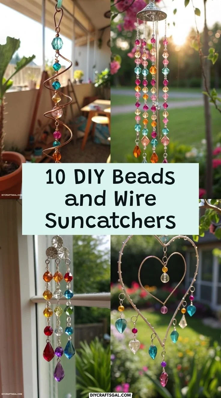10 DIY Beads and Wire Suncatcher Ideas 10 10 DIY Beads and Wire Suncatcher Ideas