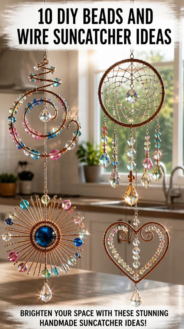 10 DIY Beads and Wire Suncatcher Ideas 8 10 DIY Beads and Wire Suncatcher Ideas