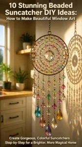 10 Stunning Beaded Suncatcher DIY Ideas: How to Make Beautiful Window Art 16 10 Stunning Beaded Suncatcher DIY Ideas: How to Make Beautiful…