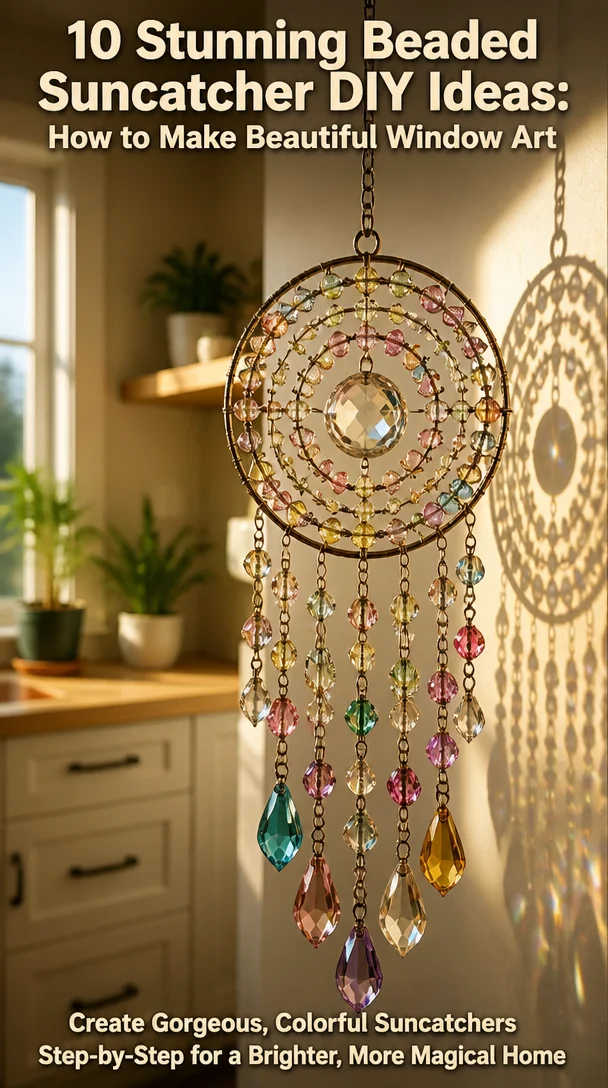 10 Stunning Beaded Suncatcher DIY Ideas: How to Make Beautiful Window Art 8 10 Stunning Beaded Suncatcher DIY Ideas: How to Make Beautiful Window Art