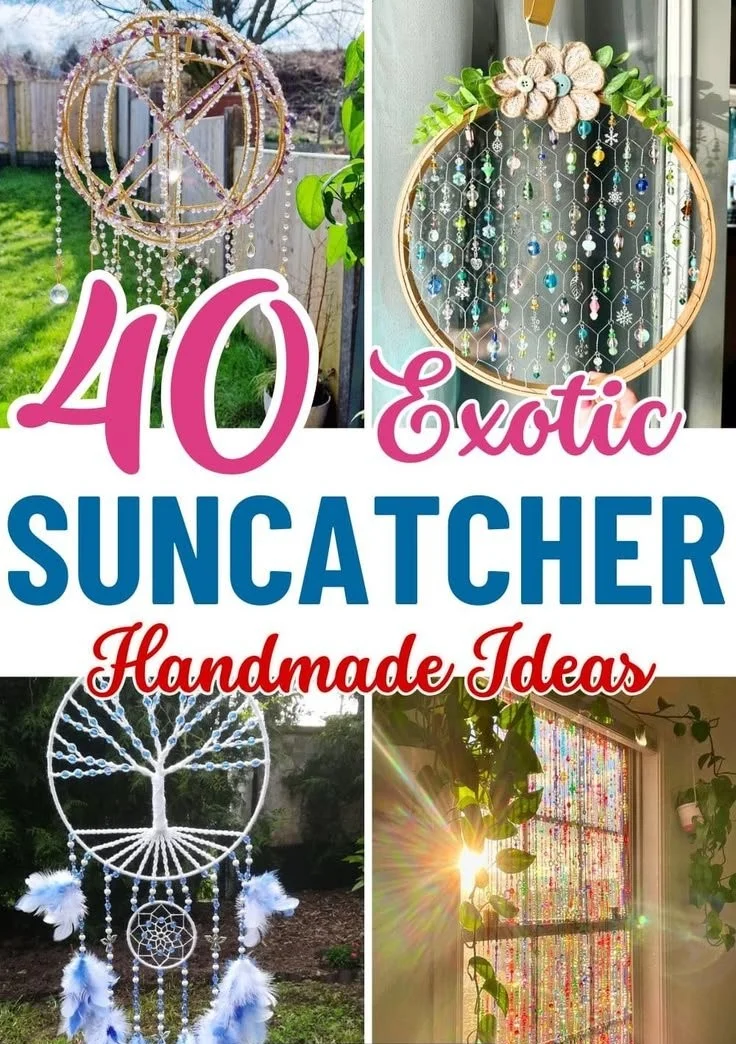 40 Exotic Handmade DIY Suncatcher Ideas to Light Up Your Space | Do it yourself suncatchers, Dreamcatcher ideas diy, Glass sun catchers diy 10 40 Exotic Handmade DIY Suncatcher Ideas to Light Up Your Space | Do it yourself suncatchers, Dreamcatcher ideas diy, Glass sun catchers diy