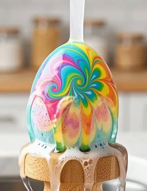 Baking Soda Painted Easter Eggs 12 Baking Soda Painted Easter Eggs