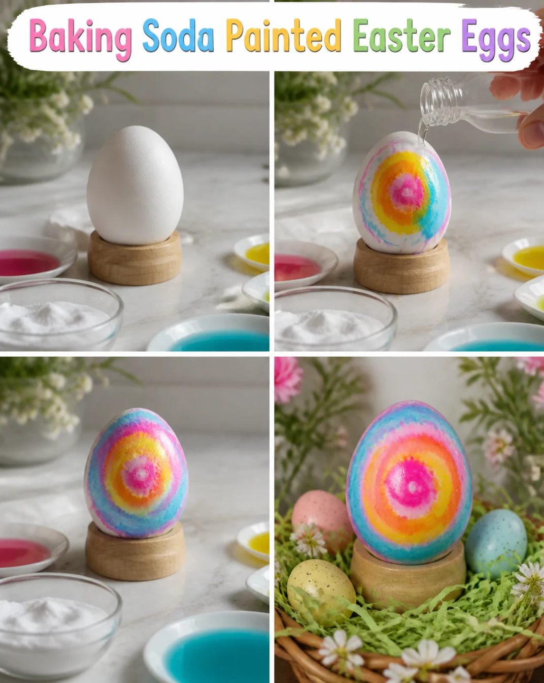 Baking Soda Painted Easter Eggs 8 Baking Soda Painted Easter Eggs