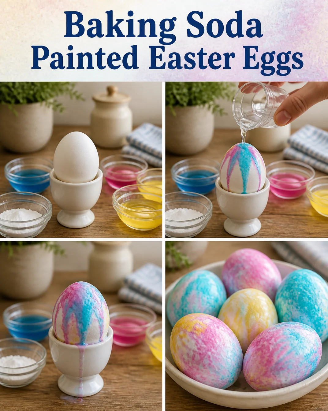 Baking Soda Painted Easter Eggs 8 Baking Soda Painted Easter Eggs