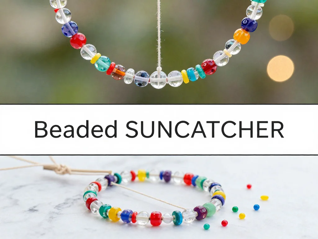 Beaded Suncatchers | Easy After School Crafts, Beading Activities, Bead Crafts for Preschool 9 Beaded Suncatchers | Easy After School Crafts, Beading Activities, Bead Crafts for Preschool