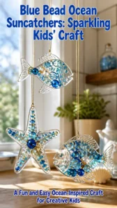 Blue Bead Ocean Suncatchers: Sparkling Kids' Craft 21 Blue Bead Ocean Suncatchers: Sparkling Kids’ Craft