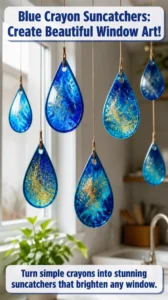 Blue Crayon Suncatchers: Create Beautiful Window Art! 18 Blue Crayon Suncatchers: Create Beautiful Window Art!