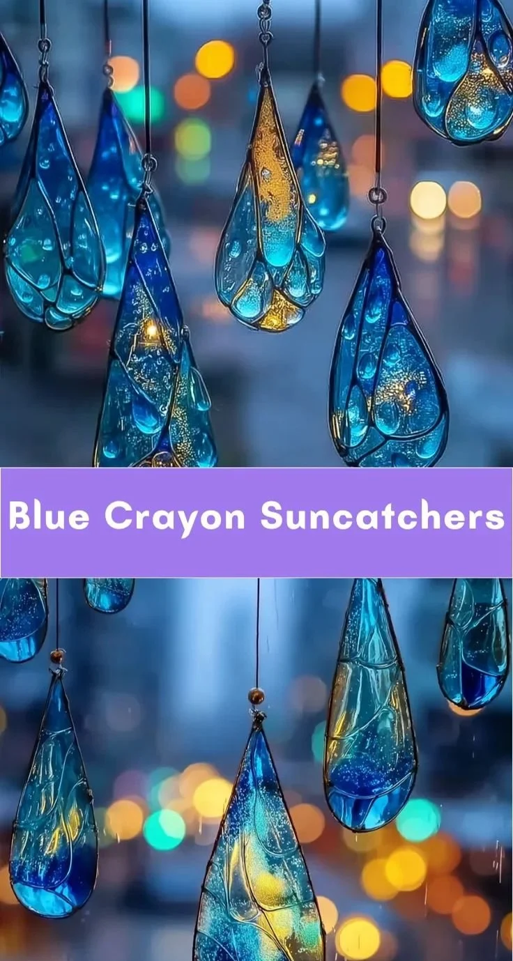 Blue Crayon Suncatchers: Create Beautiful Window Art! 10 Blue Crayon Suncatchers: Create Beautiful Window Art!