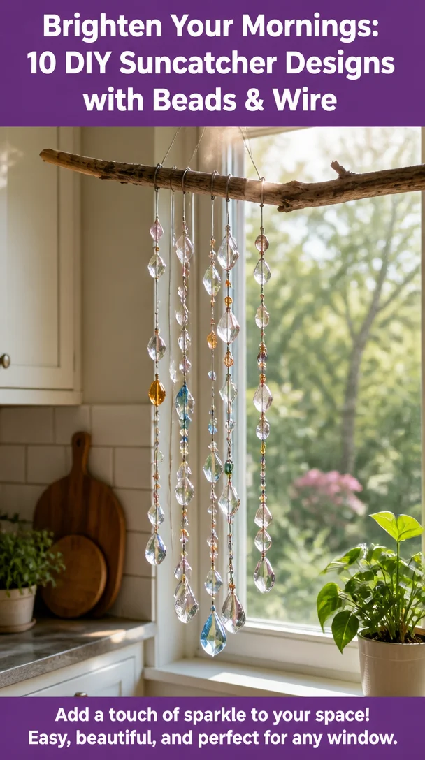 Brighten Your Mornings: 10 DIY Suncatcher Designs with Beads & Wire 8 Brighten Your Mornings: 10 DIY Suncatcher Designs with Beads & Wire