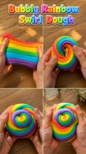 Bubbly Rainbow Swirl Dough 21 Bubbly Rainbow Swirl Dough