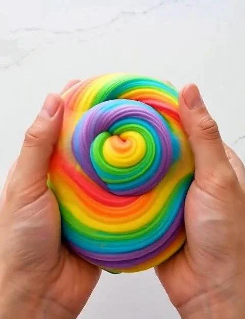 Bubbly Rainbow Swirl Dough 12 Bubbly Rainbow Swirl Dough