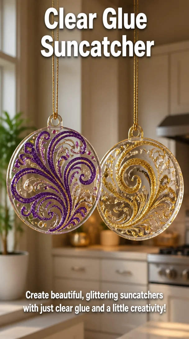 Clear Glue Suncatcher 7 Clear Glue Suncatcher