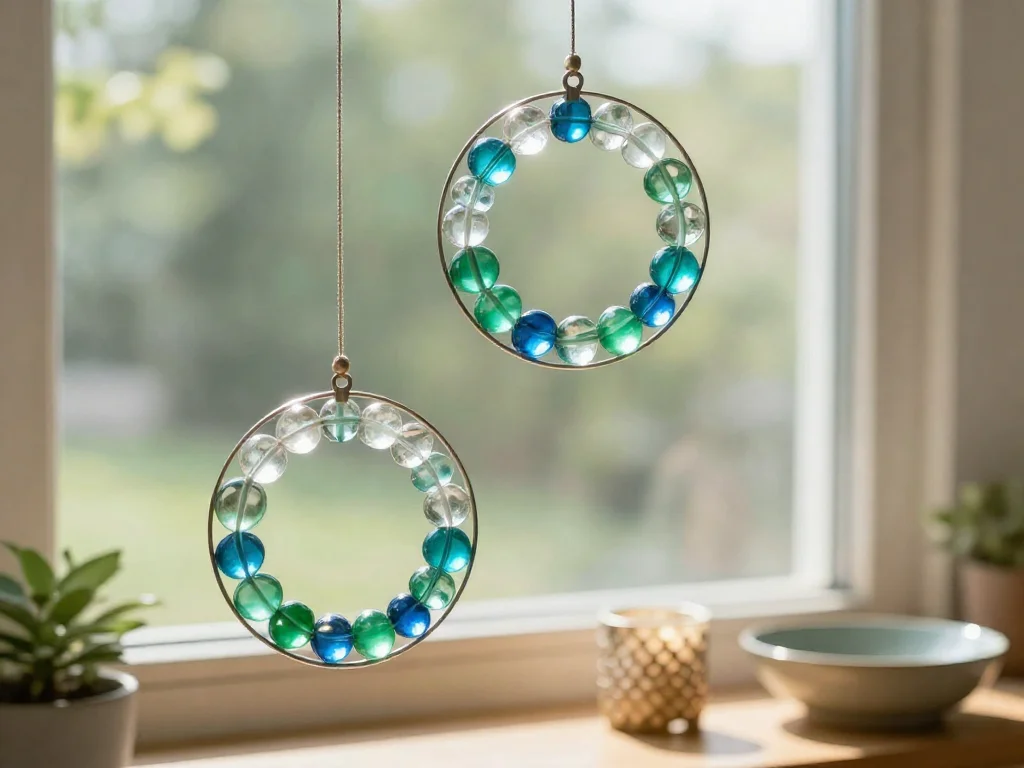 Create Beautiful DIY Suncatchers with Glass Beads - Fun Kids Craft Idea 9 Create Beautiful DIY Suncatchers with Glass Beads - Fun Kids Craft Idea