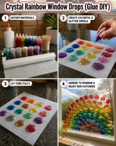 Crystal Rainbow Window Drops (Glue DIY) 20 Crystal Rainbow Window Drops (Glue DIY)