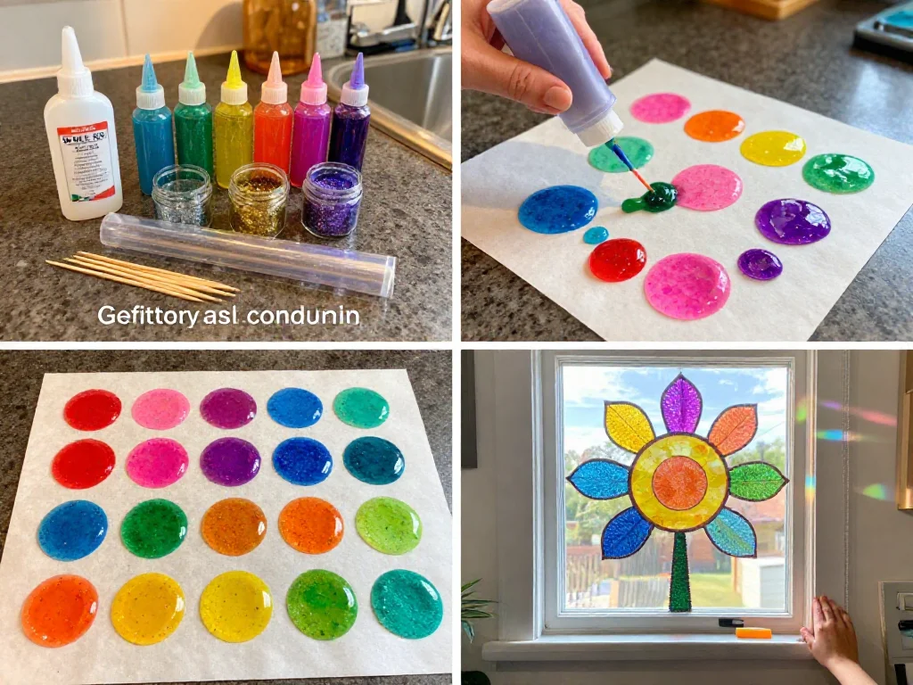 Crystal Rainbow Window Drops (Glue DIY) 9 Crystal Rainbow Window Drops (Glue DIY)