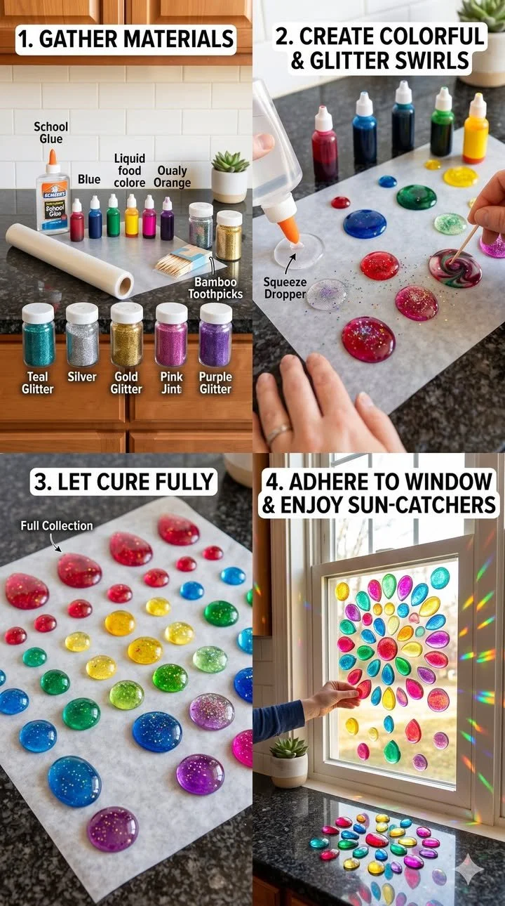 Crystal Rainbow Window Drops (Glue DIY) 12 Crystal Rainbow Window Drops (Glue DIY)