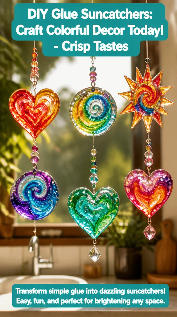 DIY Glue Suncatchers: Craft Colorful Decor Today! - Crisp Tastes 8 DIY Glue Suncatchers: Craft Colorful Decor Today! - Crisp Tastes