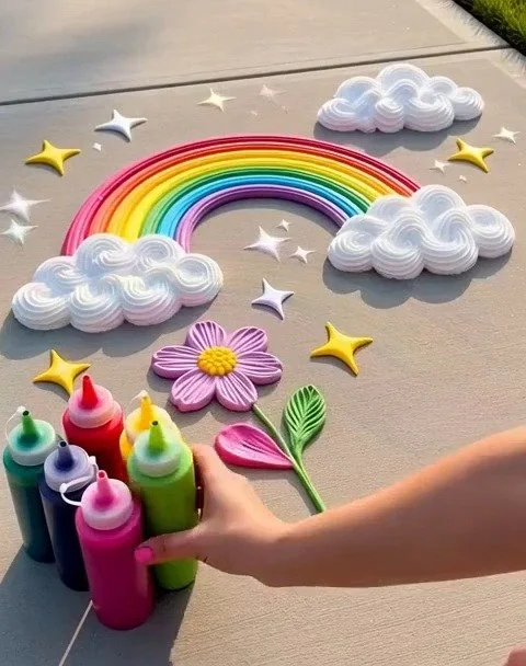 DIY “Puffy” Sidewalk Paint 12 DIY “Puffy” Sidewalk Paint
