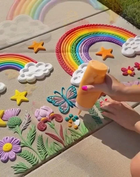 DIY “Puffy” Sidewalk Paint 12 DIY “Puffy” Sidewalk Paint