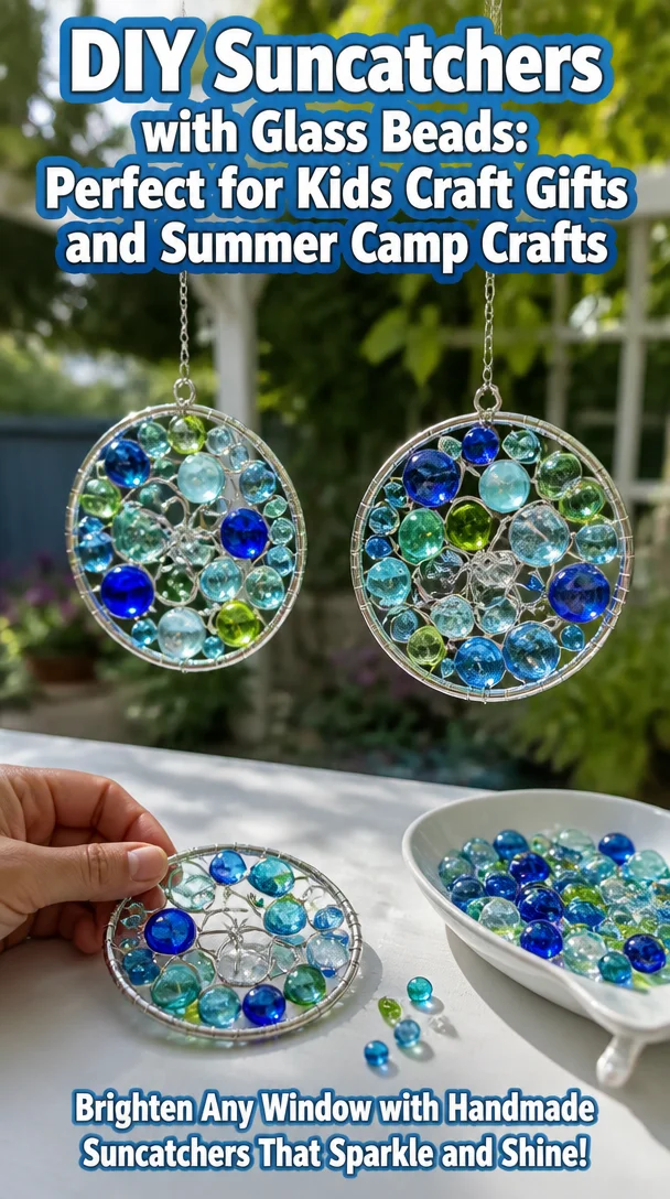 DIY Suncatchers with Glass Beads: Perfect for Kids Craft Gifts and Summer Camp Crafts 8 DIY Suncatchers with Glass Beads: Perfect for Kids Craft Gifts and Summer Camp Crafts