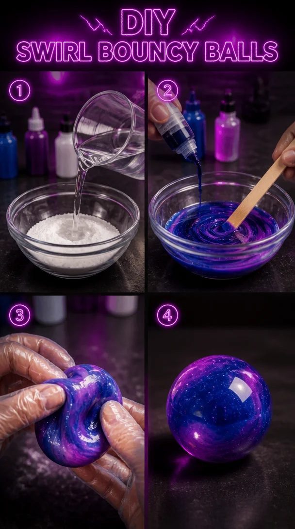 DIY Swirl Bouncy Balls 8 DIY Swirl Bouncy Balls