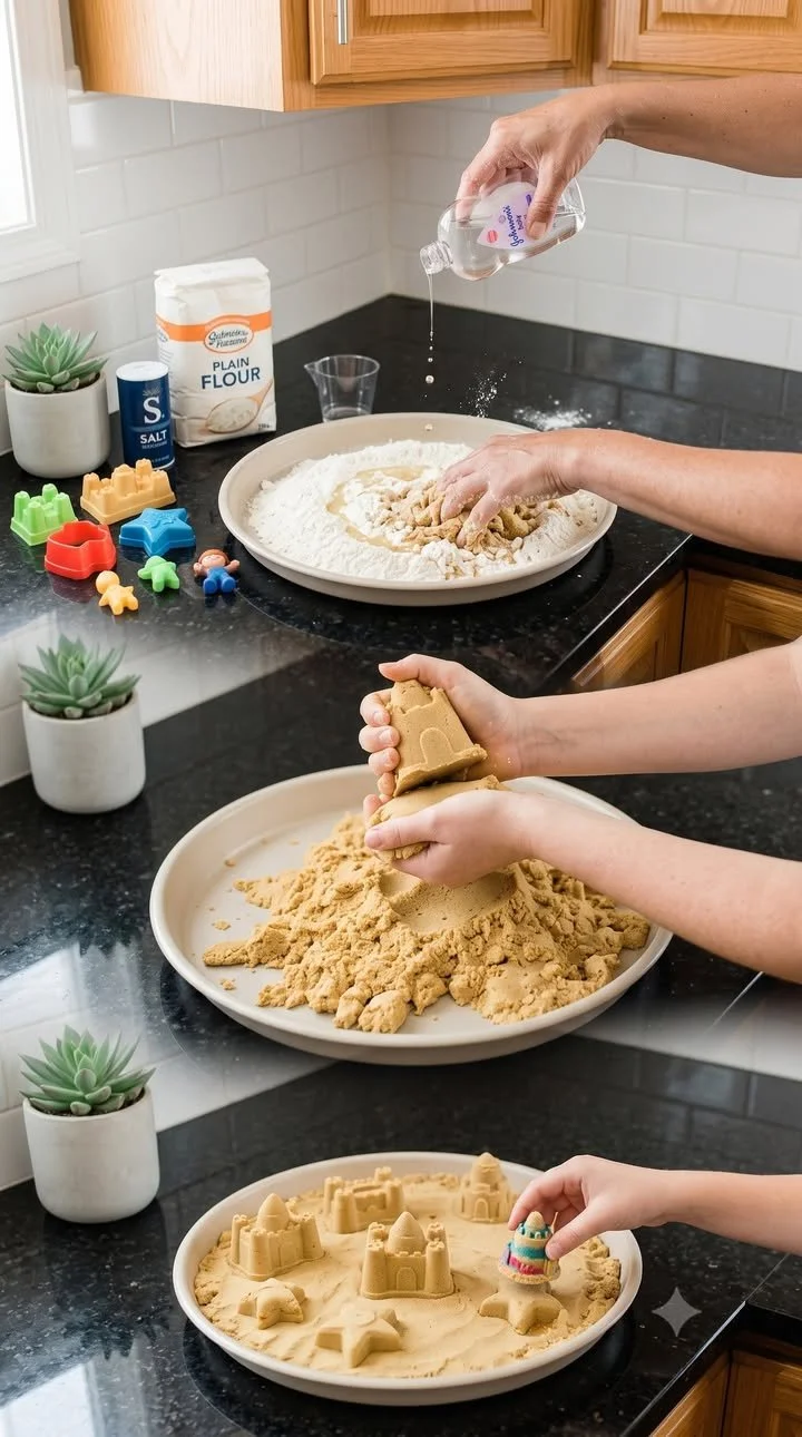 Easy 2-Ingredient Sensory Sand 12 Easy 2-Ingredient Sensory Sand