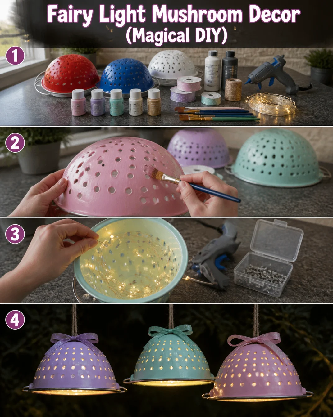 Fairy Light Mushroom Decor (Magical DIY) 8 Fairy Light Mushroom Decor (Magical DIY)