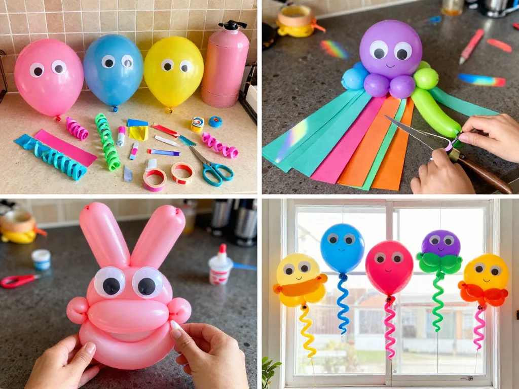Floating Balloon Octopuses (Fun Party DIY) 9 Floating Balloon Octopuses (Fun Party DIY)