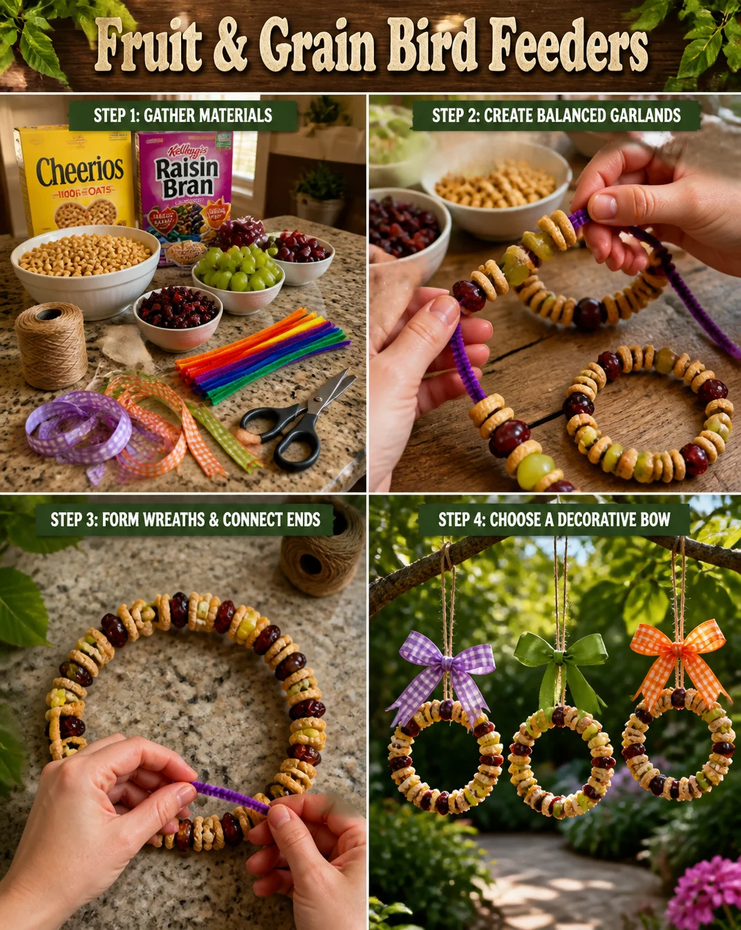 Fruit & Grain Bird Feeders 8 Fruit & Grain Bird Feeders