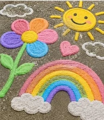 Giant Puffy Sidewalk Art 10 Giant Puffy Sidewalk Art