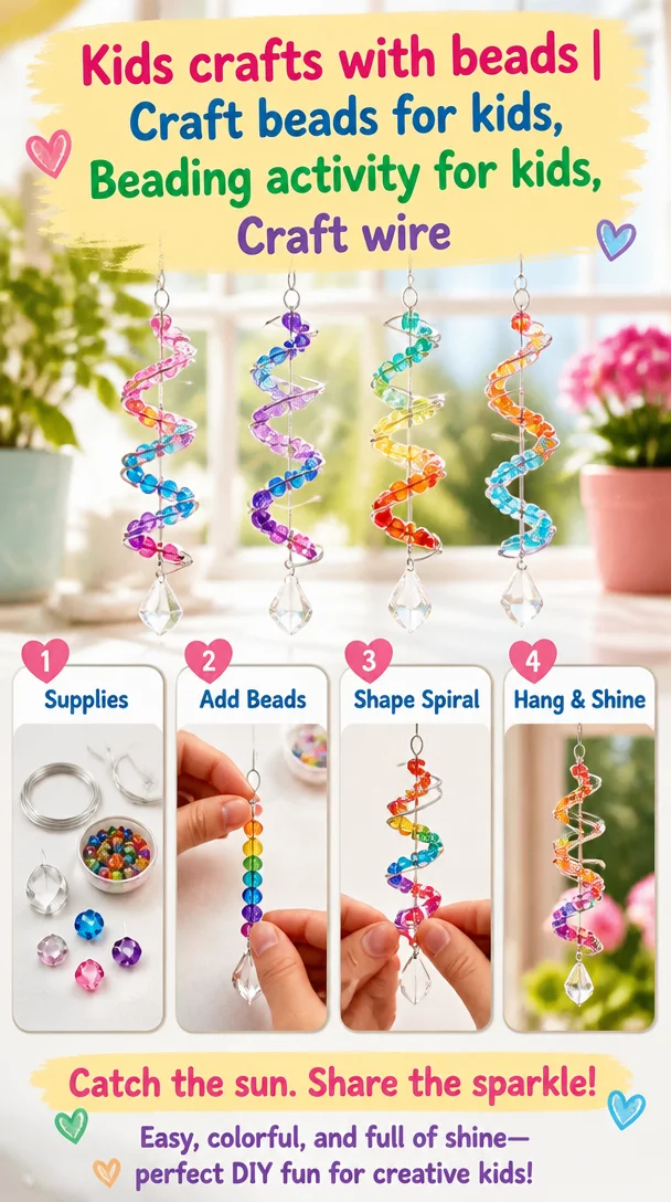 Kids crafts with beads | Craft beads for kids, Beading activity for kids, Craft wire 8 Kids crafts with beads | Craft beads for kids, Beading activity for kids, Craft wire