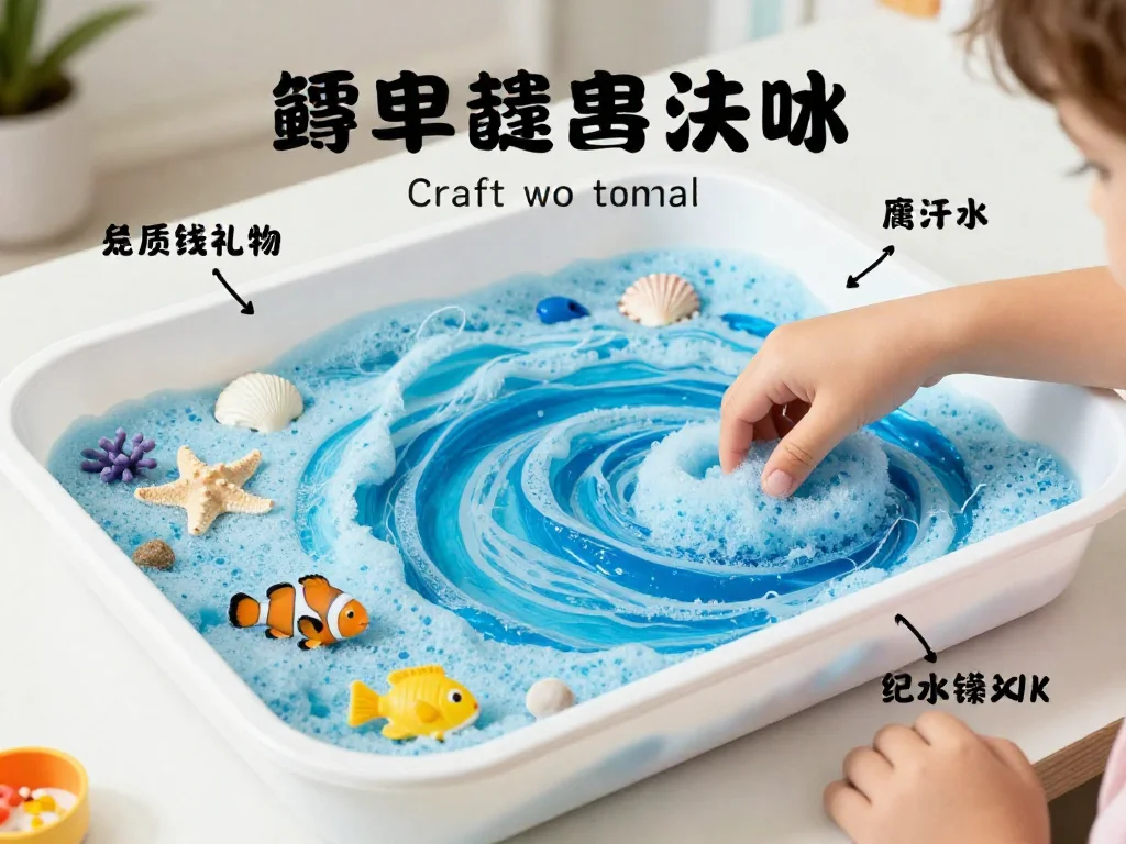 Ocean Foam Sensory Bin 9 Ocean Foam Sensory Bin