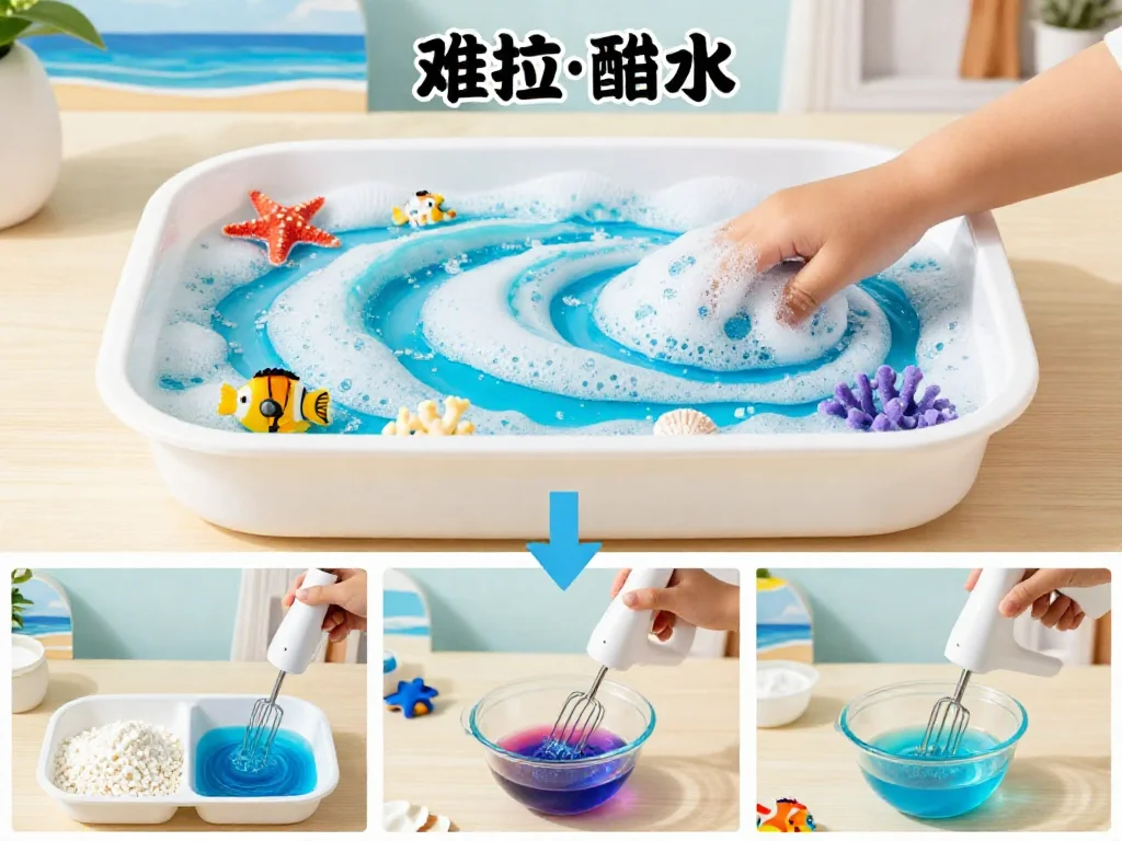 Ocean Foam Sensory Bin 9 Ocean Foam Sensory Bin