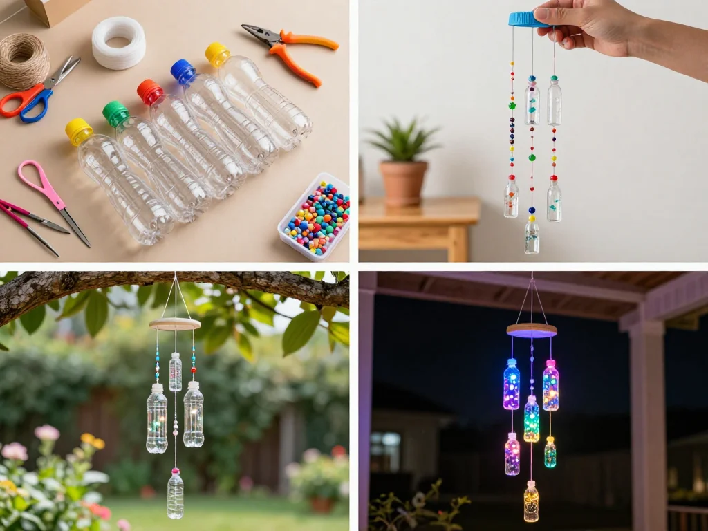 Plastic Bottle Hanging Waterfall Mobile 9 Plastic Bottle Hanging Waterfall Mobile