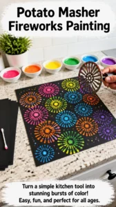 Potato Masher Fireworks Painting 20 Potato Masher Fireworks Painting