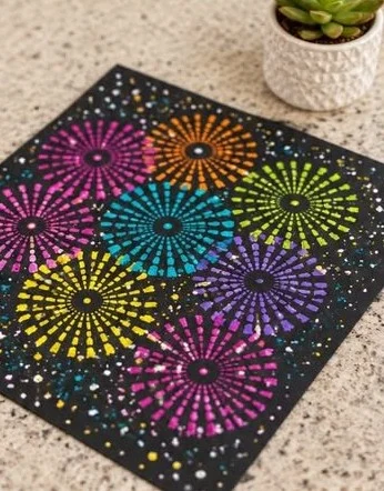 Potato Masher Fireworks Painting 10 Potato Masher Fireworks Painting