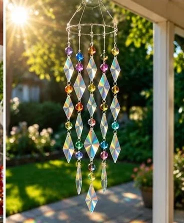 Rainbow CD Wind Chime Sun Catcher 10 Rainbow CD Wind Chime Sun Catcher