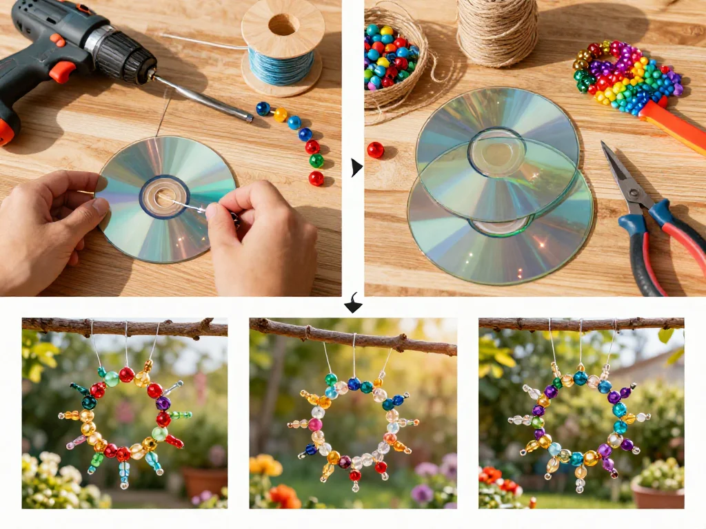 Rainbow CD Wind Spinner (Easy DIY) 9 Rainbow CD Wind Spinner (Easy DIY)