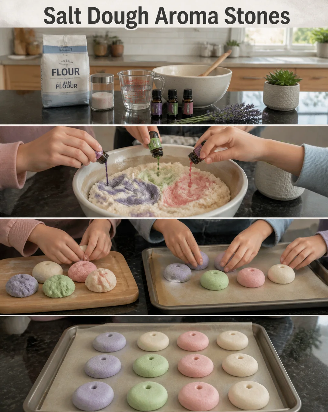 Salt Dough Aroma Stones 8 Salt Dough Aroma Stones