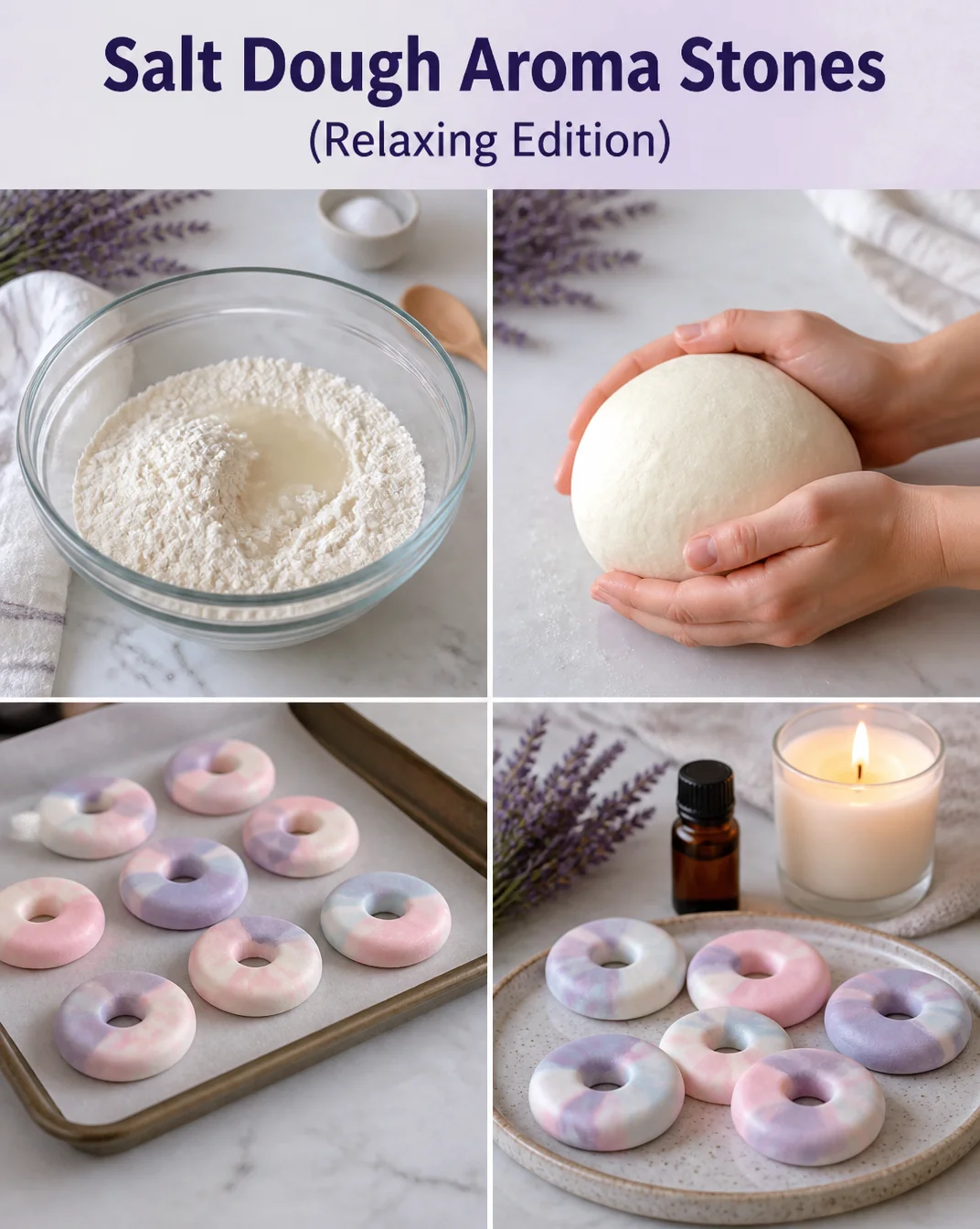 Salt Dough Aroma Stones (Relaxing Edition) 8 Salt Dough Aroma Stones (Relaxing Edition)