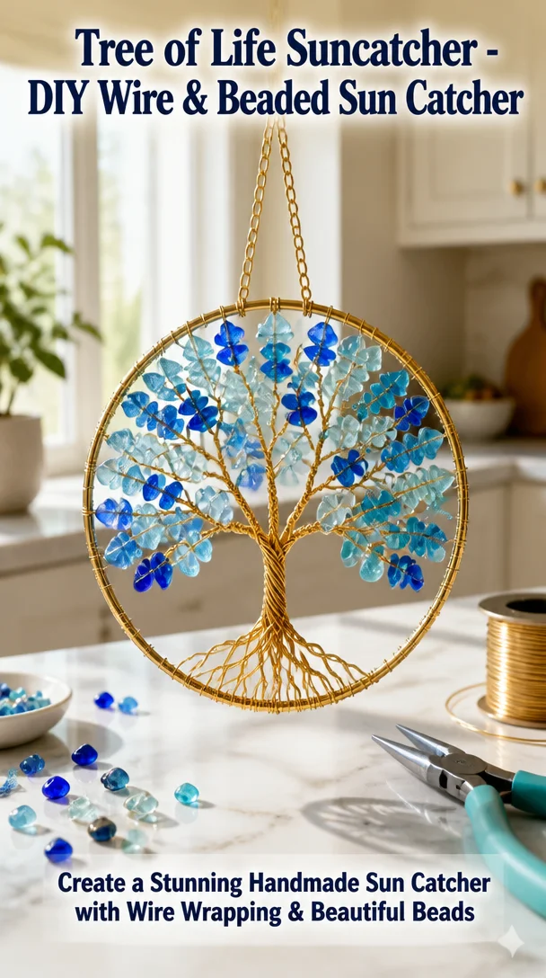 Tree of Life Suncatcher - DIY Wire & Beaded Sun Catcher 7 Tree of Life Suncatcher - DIY Wire & Beaded Sun Catcher