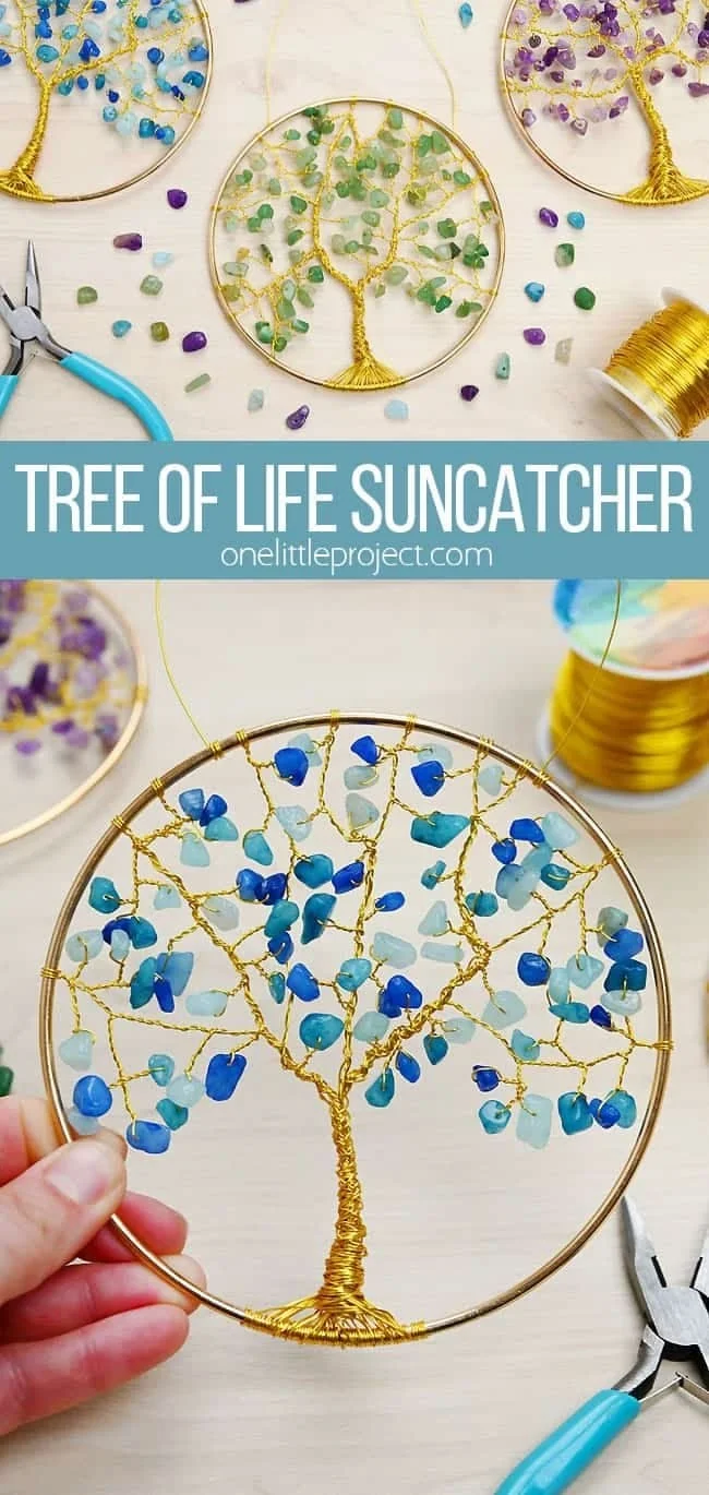 Tree of Life Suncatcher - DIY Wire & Beaded Sun Catcher 9 Tree of Life Suncatcher - DIY Wire & Beaded Sun Catcher