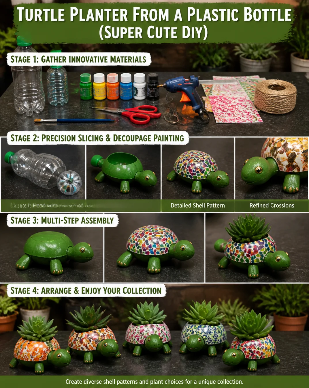 Turtle Planter from a Plastic Bottle (Super Cute DIY) 8 Turtle Planter from a Plastic Bottle (Super Cute DIY)
